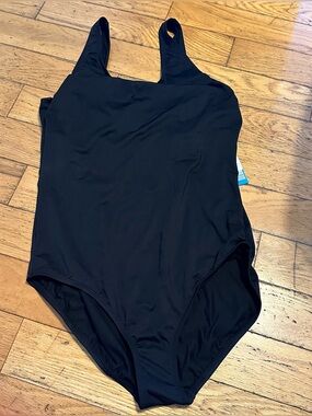 Classic Black One-Piece Swimsuit